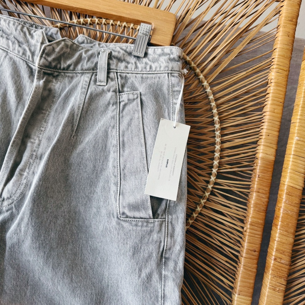 Citizens of Humanity Surplus NWT Gema Pant- White Sage SZ 28 Barrel Jeans - Picture 3 of 12